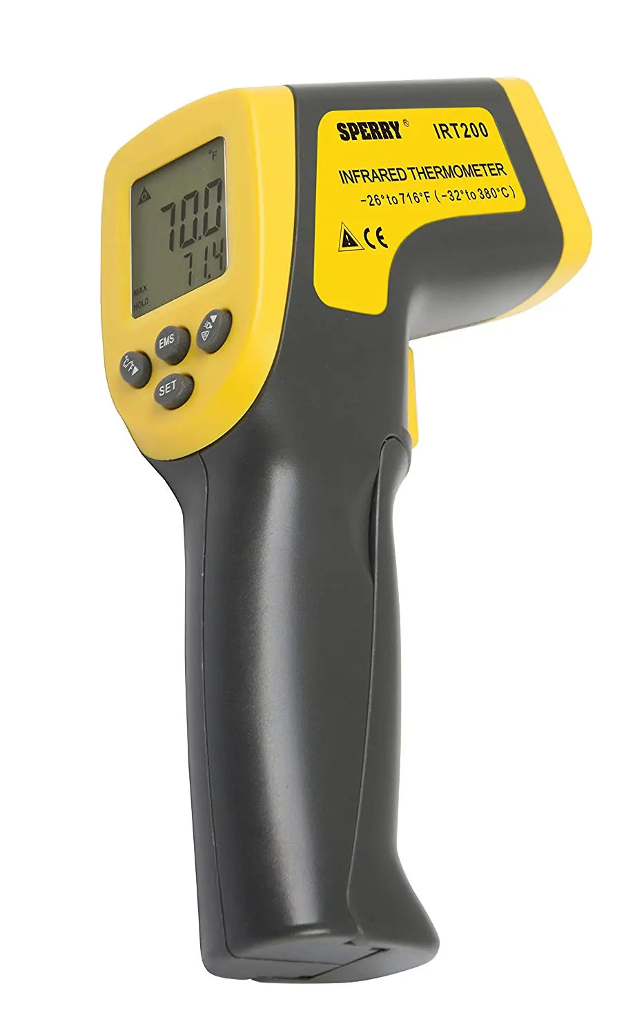 Sperry IRT200 Gun Style Infrared Thermometer Non-Contact Temperature Measurement