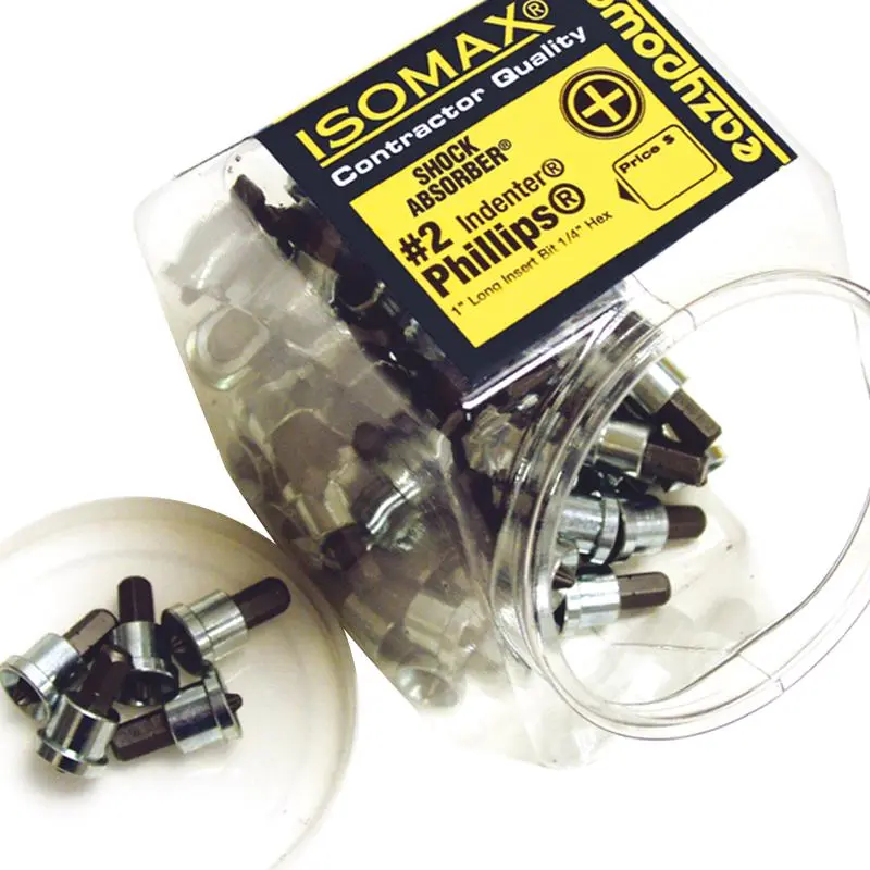 Eazypower Isomax Indenter Phillips #2 X 1 Inch Insert Bit Steel Pack 50