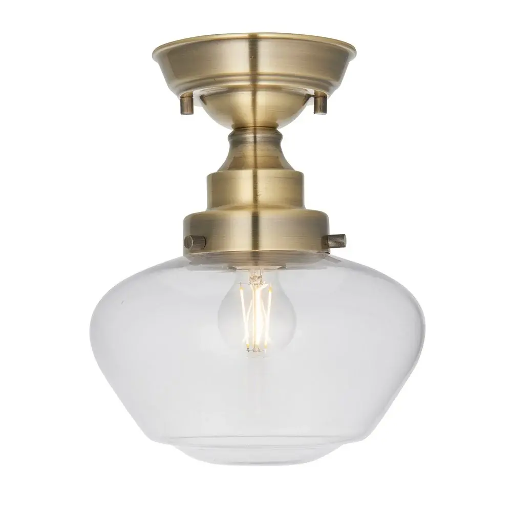 Isabella Ceiling Light - Warm alloy & Clear Glass