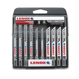 Jig Saw Blade Set Case U-Shank 10-Pc Wood and Metal Cutting Lenox