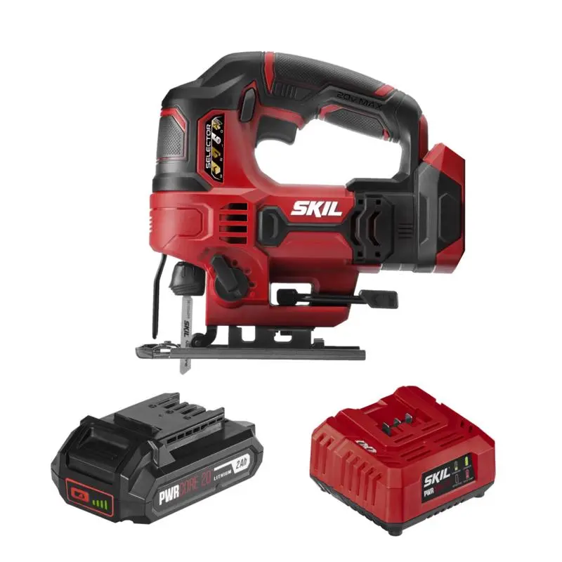 SKIL 20V PWR CORE 20 Cordless Orbital Jig Saw Kit Battery & Charger