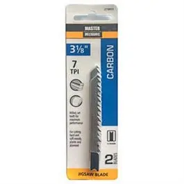 2-Pack 3-1/8-Inch 7-TPI Carbon Jigsaw Blades General Wood Cutting Master Mechanic