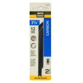 2-Pack 3-5/8-Inch 12-TPI Carbon Jigsaw Blades Smooth Wood Cutting Master Mechanic