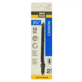 2-Pack 3.75-Inch 10-TPI Carbon Jigsaw Blades Wood Cutting Master Mechanic