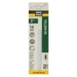 2-Pack 3-Inch 14-TPI Bi-Metal Jigsaw Blades Metal and Wood Master Mechanic