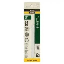 2-Pack 3-Inch 24-TPI Bi-Metal Jigsaw Blades Fine Metal Cutting Master Mechanic