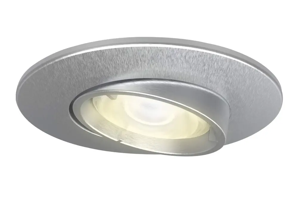 4lite Smart Wiz Connected Tunable IP20 GU10 Fire Rated Downlight 4.9w 345lm WiFi Bluetooth Dimmable Satin Chrome Bezel Coo...