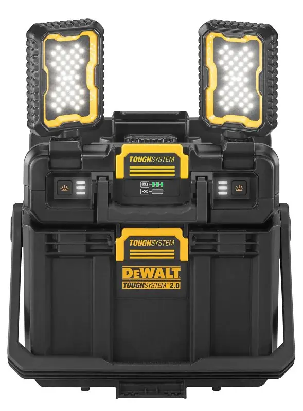 DEWALT DWST08060 Flexible Work Light, 120 V, 40 W, LED Lamp, 4000 Lumens, Black