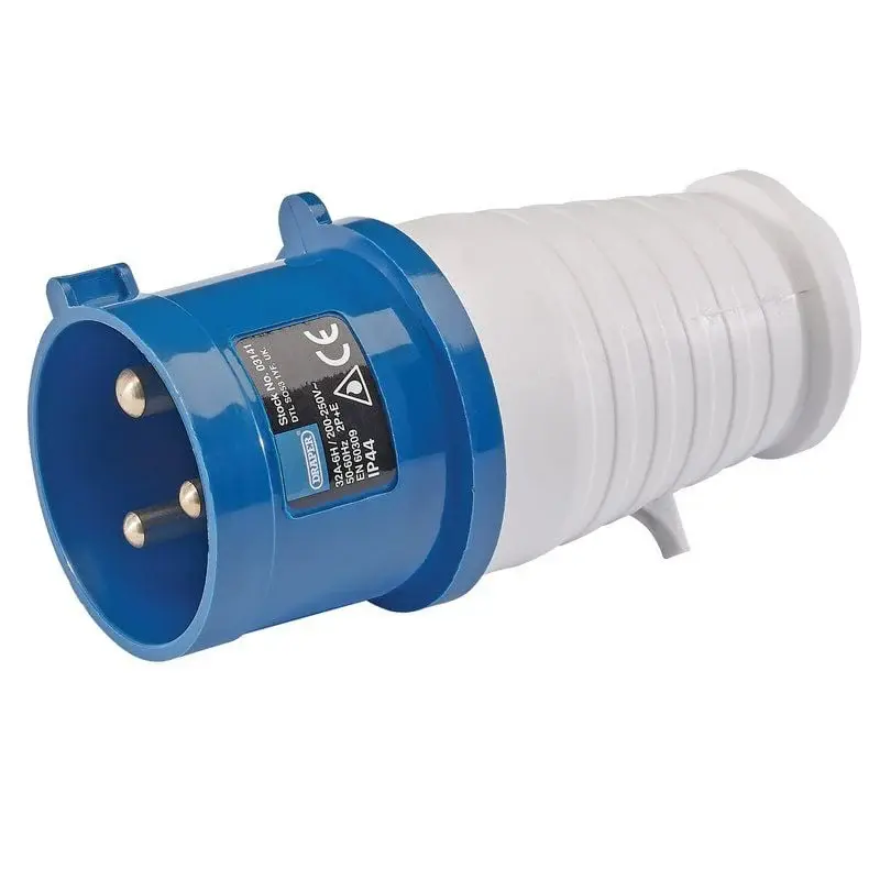 Draper SP230V/32A 230V IP44 Site Plug, 32A - (03141)