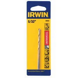 Titanium Jobber Length Drill Bit 5/32-Inch High Performance Irwin