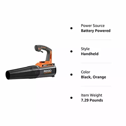 Ridgid R860430B GEN5X 18-Volt Jobsite Blower (Tool-Only. Battery and Charger NOT Included) houjiawoma