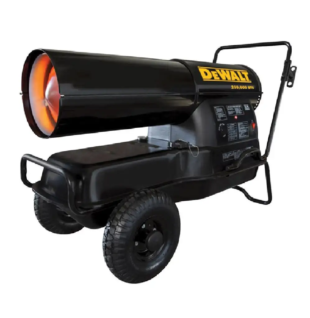 DeWalt F340673 Forced Air Kerosene Heater Black Portable
