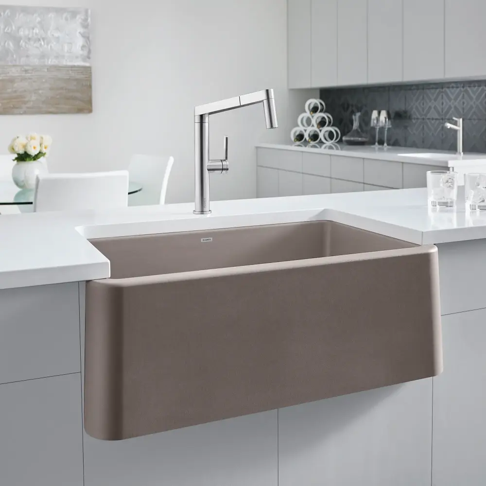 IKON 33 SILGRANIT singular bowl country style kitchen sink