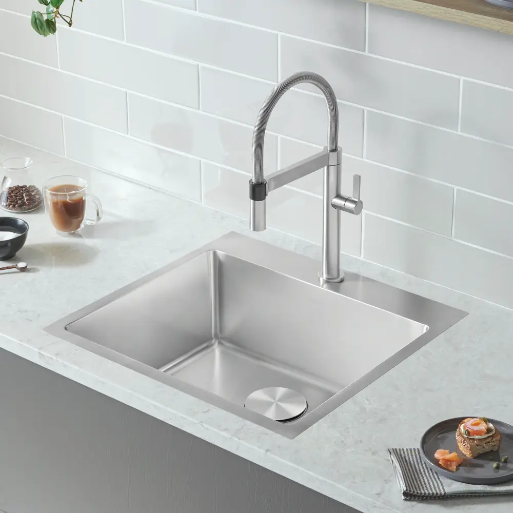 QUATRUS R15 22 One-only Bowl Drop- Kitchen Sink