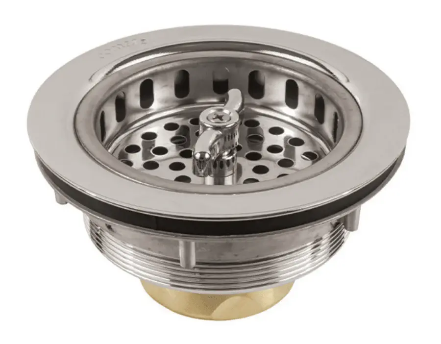 TWIST-N-LOC CHROME PLATED WARM ALLOY SINK STRAINER-JOMAR