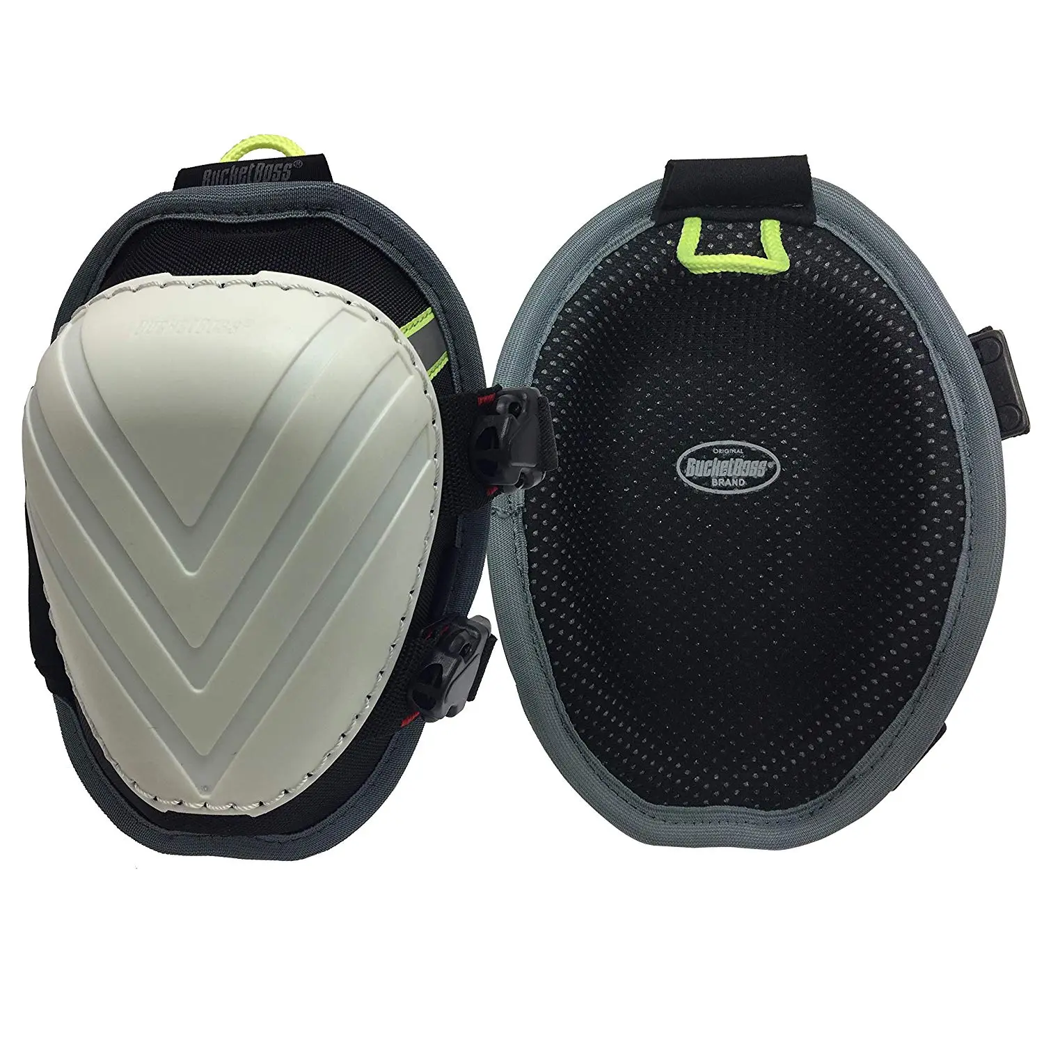 Bucket Boss FX1 Molded Swivel Knee Pad Elastic Straps Buckle Closure