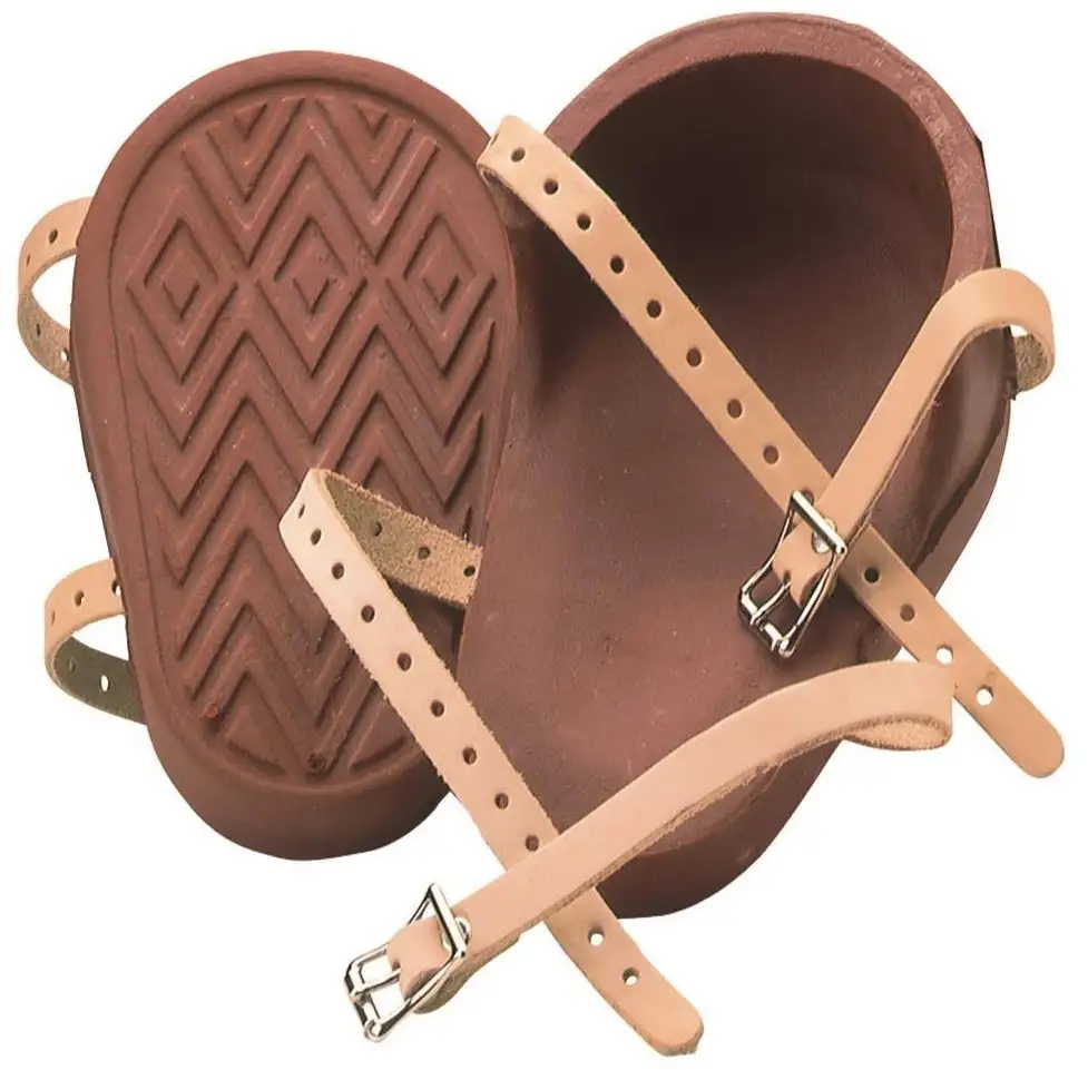 Custom Leathercraft 318 Heavy-Duty Molded Rubber Kneepads Construction and Flooring