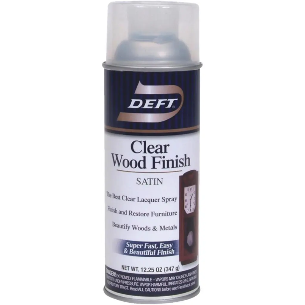 Deft 12.25 Oz Satin Clear Wood Finish Interior Spray Lacquer