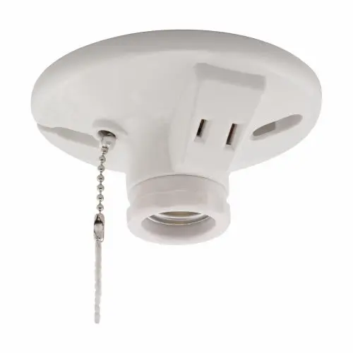 Eaton Cooper Wiring Lampholder 15A 250V White Secure Light Fixture Installation