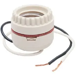 Incandescent Medium Base Porcelain Lampholder Keyless 660-Watt 250-Volt Leads Legrand - Pass u0026 Seymour