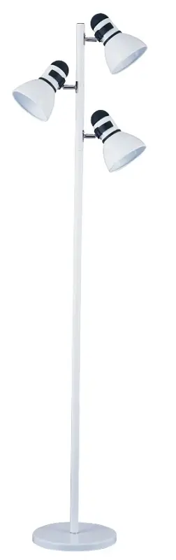Boston Harbor TL-TREE-134-WH Tree Lamp, 120 V, 180 W, 3-Lamp, Incandescent Lamp, Steel, White Finish