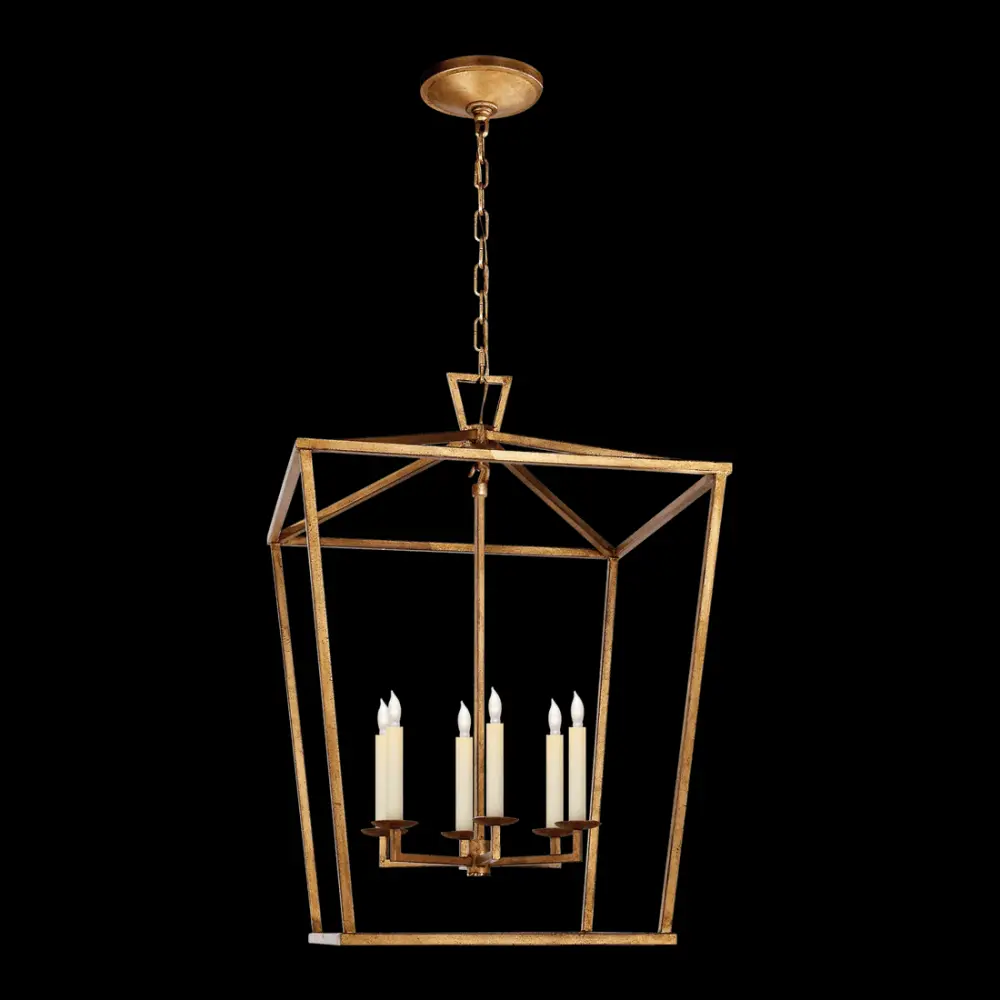 Darlana Large Lantern - Gilded Iron | Outlet