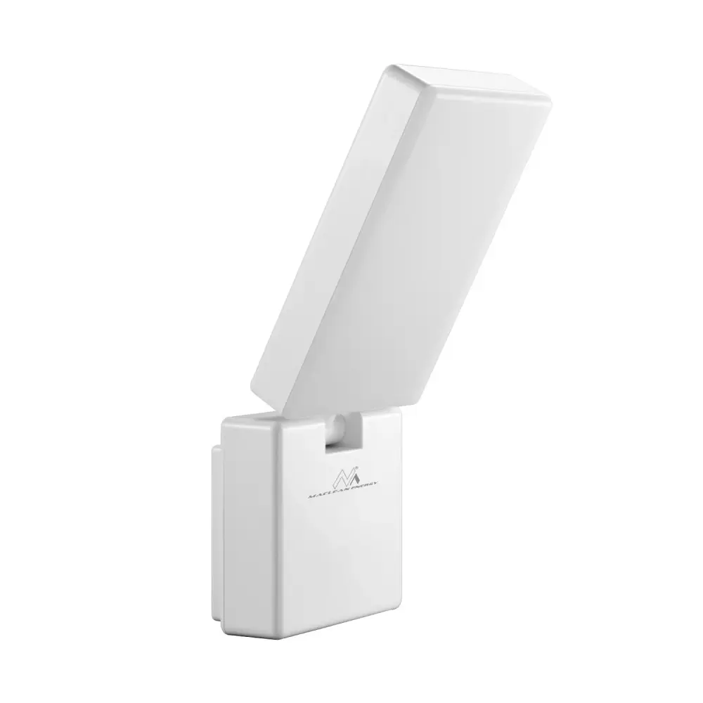 Maclean MCE514 W White Outdoor LED Lamp Garden Porch Patio 10W 700lm IP65 Neutral Ivory 4000K Weatherproof Outdoor Tilting...