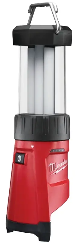 Milwaukee 2362-20 Lantern/Flood Light, LED Lamp, Plastic, Ruby