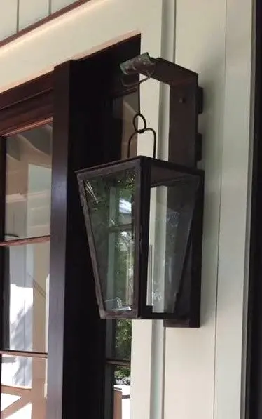 Ryder Copper Electric Lantern - Chromed Wall Mount