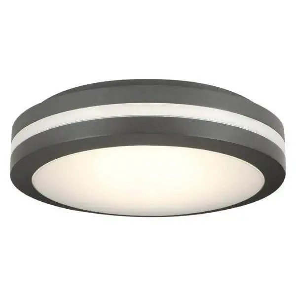 Bronze Outdoor Integrated LED Decorative Flush Mount