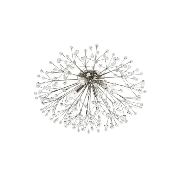 Dunkirk 4 Light Flush Affix - Polished Nickel