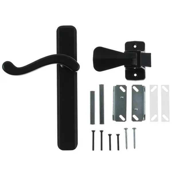 Wright Products VBA213BL Bayfield Surface Door Latch Black - Durable Door Hardware