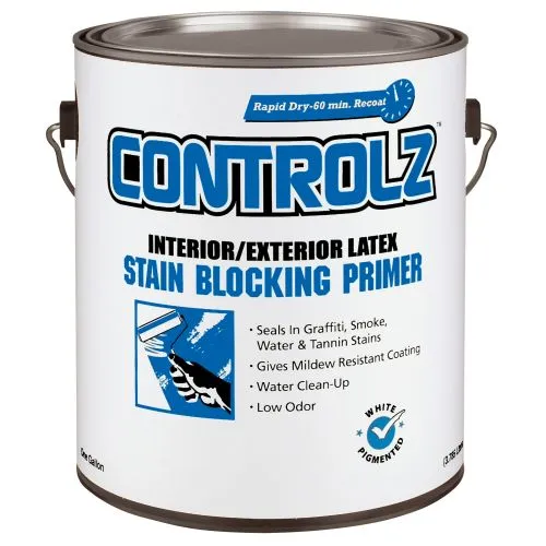 Controlz 044.0011925.007 1 Gallon White Interior Exterior Stain Block Latex Primer
