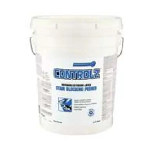 Controlz 11925 5 Gallon Interior Exterior Latex Primer White High Coverage