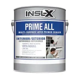 Prime All Multi-Surface Latex Primer Sealer White Tintable 1-Gallon Professional Painting INSL-X