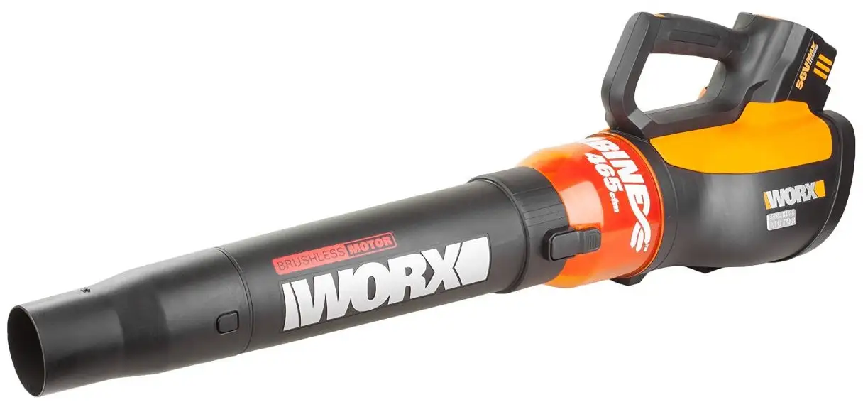 Worx WG591 Air Turbine Cordless Leaf Blower 56 Volt Lightweight Blower
