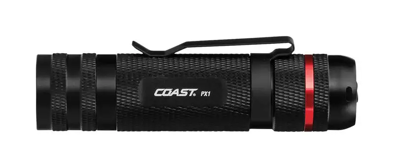 Coast Polysteel 400 375 Lumen Black LED Flashlight AAA Battery