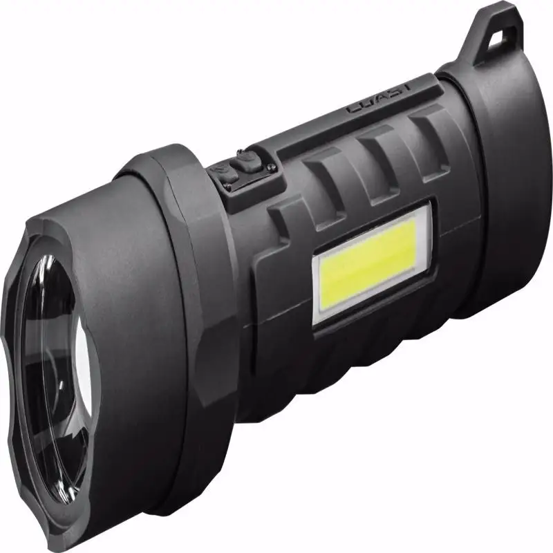 Coast Polysteel 700 800 Lumen Black LED COB Flashlight AA Battery