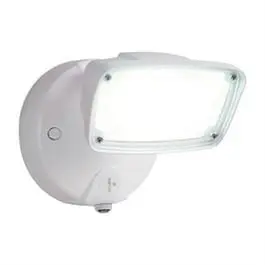 LED Security Flood Light Dusk To Dawn White Aluminum 90-Watt Outdoor Lighting Cooper Lighting