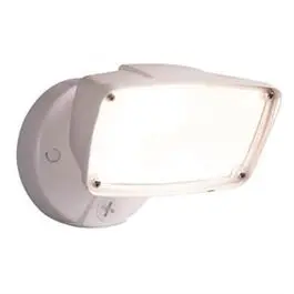 LED Security Flood Light Dusk To Dawn White Aluminum 150-Watt Bright Outdoor Light Cooper Lighting