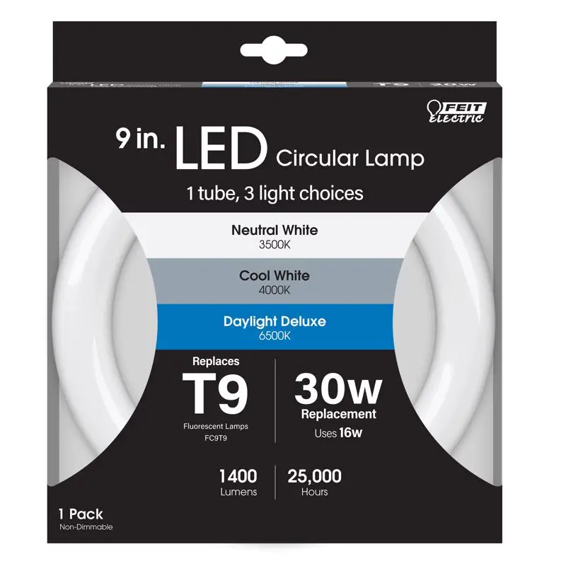 Feit Electric T9 4-Pin LED Tube Light Color Changing 30 Watt Pack 12