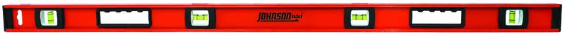 Johnson 48 . Aluminum Heavy Duty I-Beam Level 4 vial Pack 2