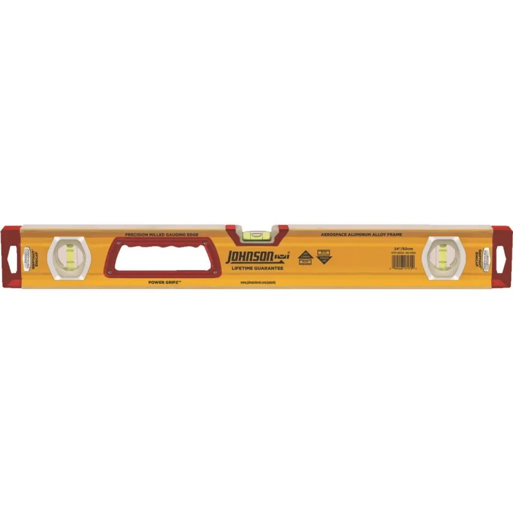 Johnson Level 24-Inch Aluminum Heavy-Duty Box Level Professional Use