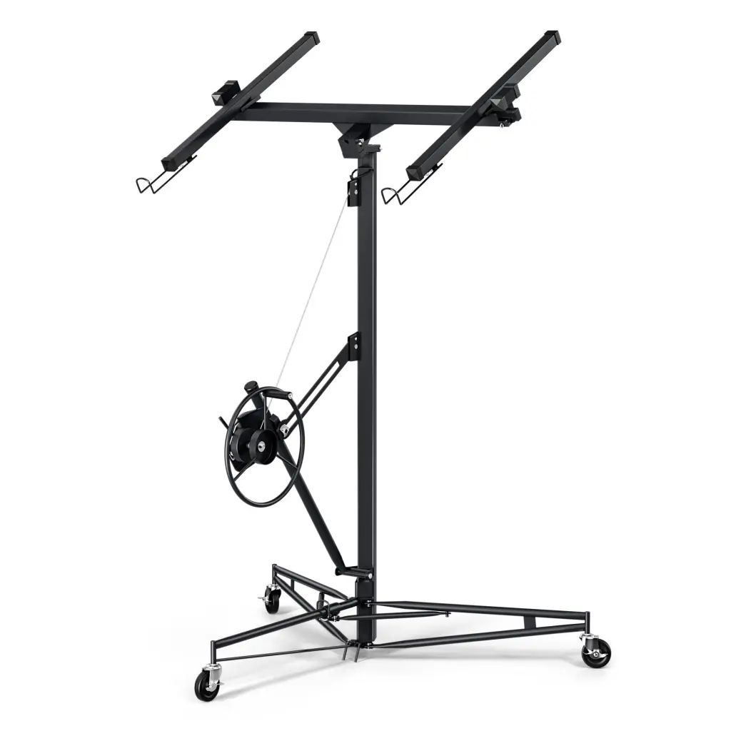 16Ft Lift Drywall Panel Hoist Jack Ceiling Black Iron And Plastic Construction Tool like it