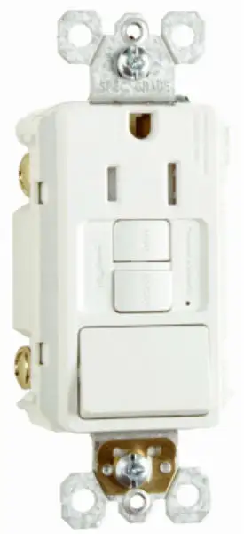 Pass & Seymour 1597SWTTRWCCD4 Combination Single Pole Switch 15A 125V White