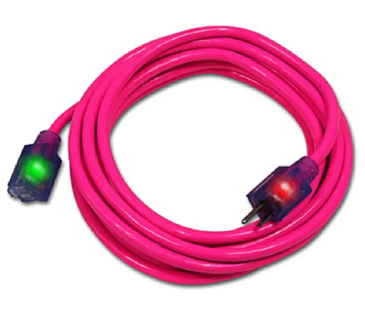Pro Glo D17335025 Pink Lighted Extension Cord CGM 25 Feet Outdoor Power Cord