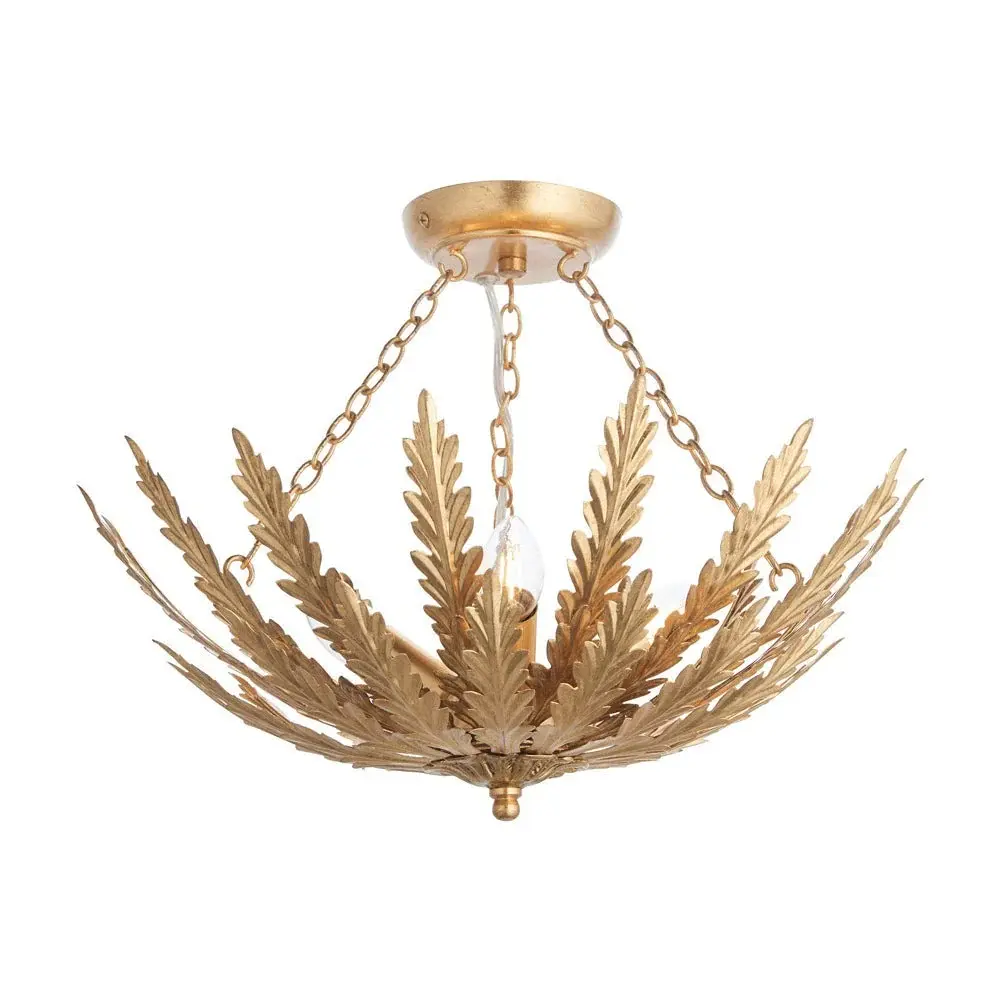 Delphine 3 Buoyant Ceiling Light - Gold Leaf Finish