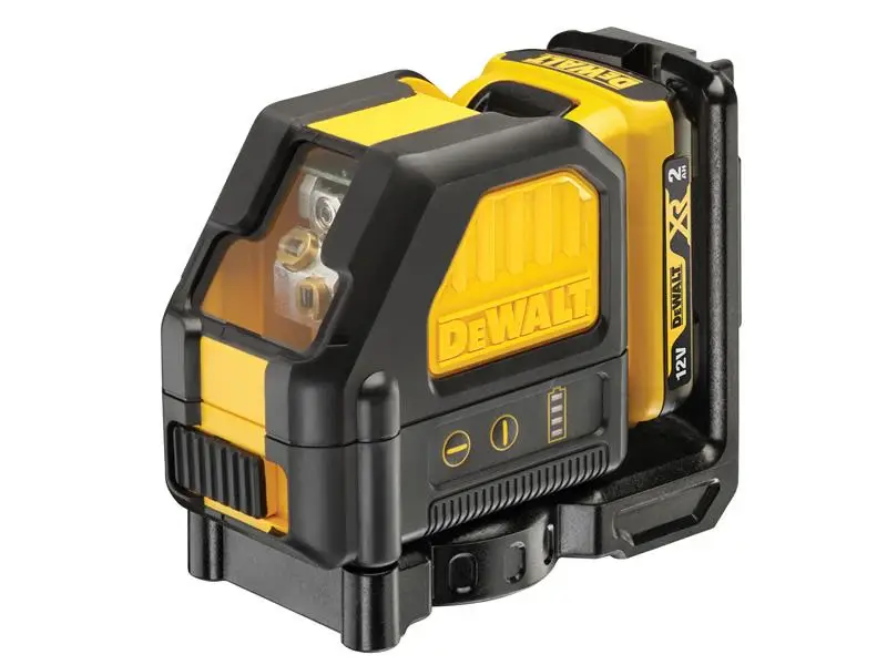 DEWALT DCE088D1R Self-Levelling Cherry Cross Line Laser 12V 1 x 2.0Ah Li-ion