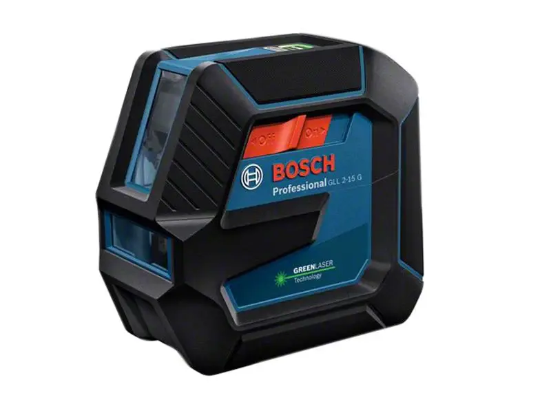 Outdoor Green Beam Bosch GLL 2-15 G Professional Line Laser + Versatile Mount & Clamp