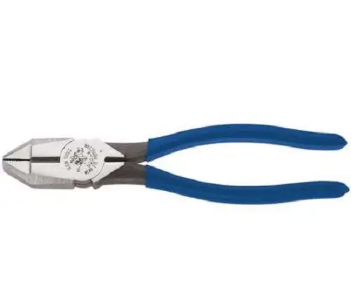 Klein Tools D201-8 Square Nose Lineman Plier 8x11/16 Inch Electrical Work